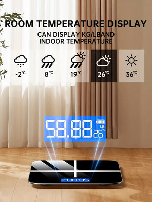 Weight Scale Electronic Scale, 396 Pound Digital Bathroom Scale, High-precision Weight Scale With LED High-definition Display Screen And Tem