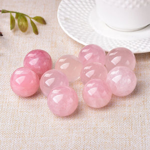 1PC Natural Crystal Ball Rose Quartz Tigers Eye Aventurine Stone Healing Quartz Beautiful Ball Home Decoration Free Wooden Frame