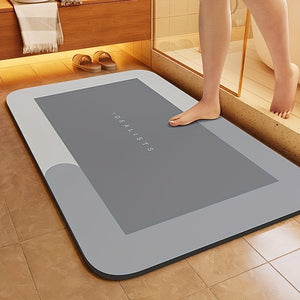 Super Absorbent Diatom Mud Bathroom Mat - Quick-Drying, Non-Slip Water-Absorbing Floor Mat, Soft And Comfortable, Suitable for Bathrooms, Showers, Laundry Rooms, Bedrooms, Living Rooms, Door Mats, Kitchen Mats, Machine Washable, Hand Washable.