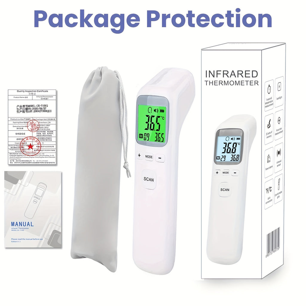 CK-T1502Electronic Infrared Forehead Temperature Gun Home Thermometer High Precision Human Medical Special Ear Temperature Thermometer