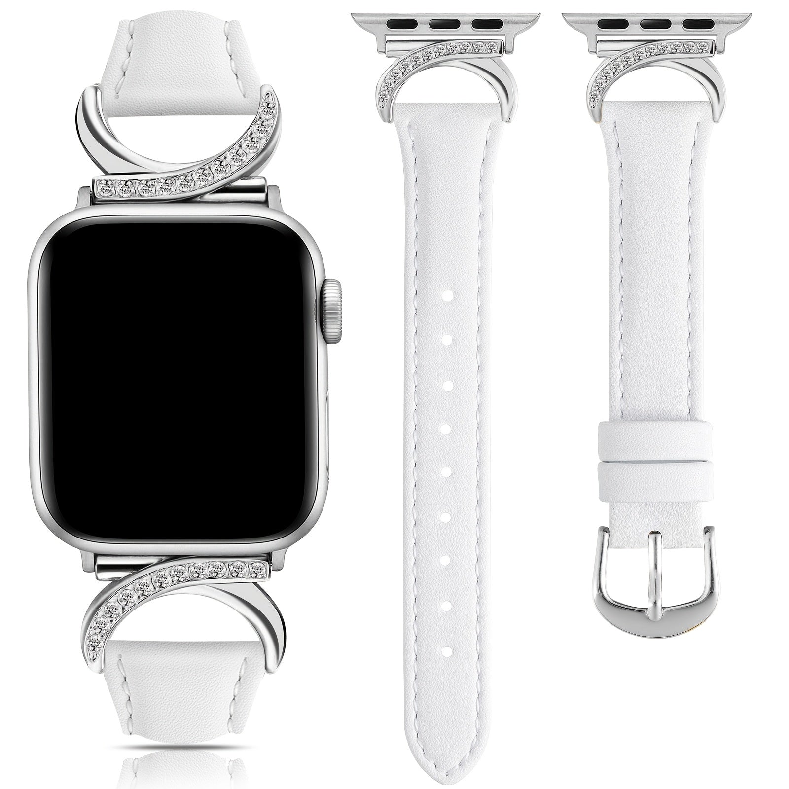 [Golden Buckle Apple Watch Strap] Apple Watch Strap - Ultra-thin Delicate C-shaped Golden Buckle Strap Replacement for IWatch Series 10 9 Ultra SE 8 7 6 5 4 3 2 1 (41mm 40mm 38mm 42mm 44mm 45mm 46mm 49mm)