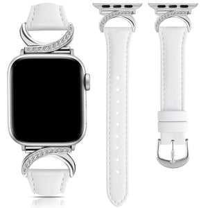 [Golden Buckle Apple Watch Strap] Apple Watch Strap - Ultra-thin Delicate C-shaped Golden Buckle Strap Replacement for IWatch Series 10 9 Ultra SE 8 7 6 5 4 3 2 1 (41mm 40mm 38mm 42mm 44mm 45mm 46mm 49mm)