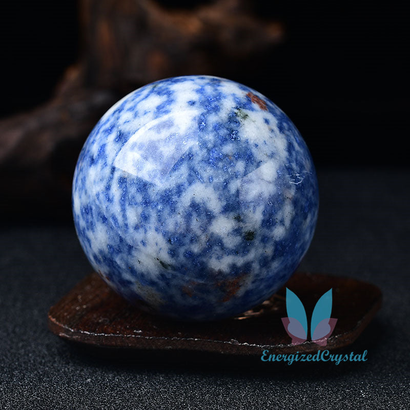 2.5'' 0.78LB Blue Sodalite Sephere Natural Crystal Healing Ball Meditation Decor