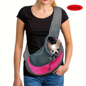 Reflective Pet Sling Carrier Breathable Mesh Travel Safe Sling Carrier For Pets Outgoing