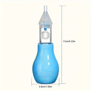 [Gentle Nasal Aspirator] 1pc Gentle Baby Nasal Aspirator | Soft Silicone Nasal Cleaner for Newborns, Easyuse Medical Device, Soft-Touch Material - Baby Essentials for Infants & Toddlers, Infant Health Support