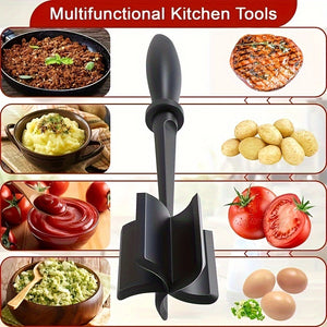 1pc Meat Chopper, Meat Shredder, Heat Resistant Pulverizer Suitable For Hamburger Meat Ground Beef Smasher Shredder Top-Quality Meat Masher