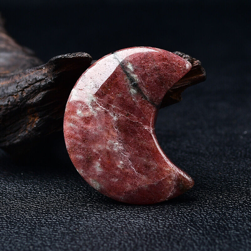 Garnet In Serperntine Star Moon Quartz Mineral Crystal Healing Specimen