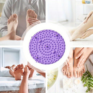Foldable Foot Massage Pad with Granular Bumps for Stress and Muscle Relaxation – Purple Plastic Massage Mat for Home, Work, or Travel Use, Muscle Relaxation Tool | Textured Surface | Raised Nodules Mat