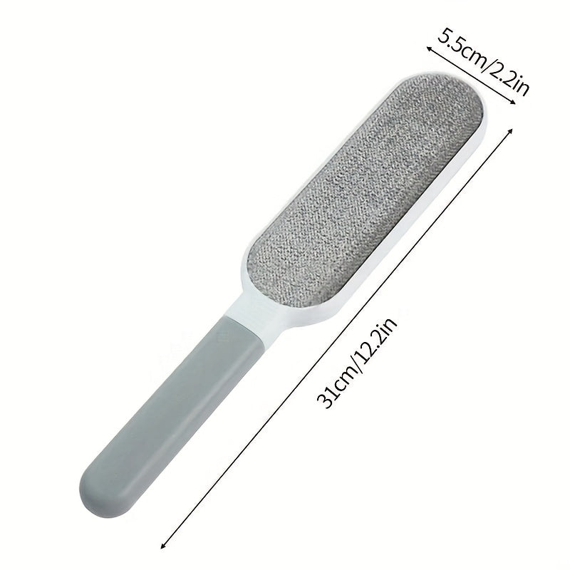 Reusable Dust Brush, Double-sided Pet Hair Remover, Manual Electrostatic Brush, Suitable For Cleaning Cats, Dogs, Clothes, Sofas, Furniture, Bedding, Carpets.