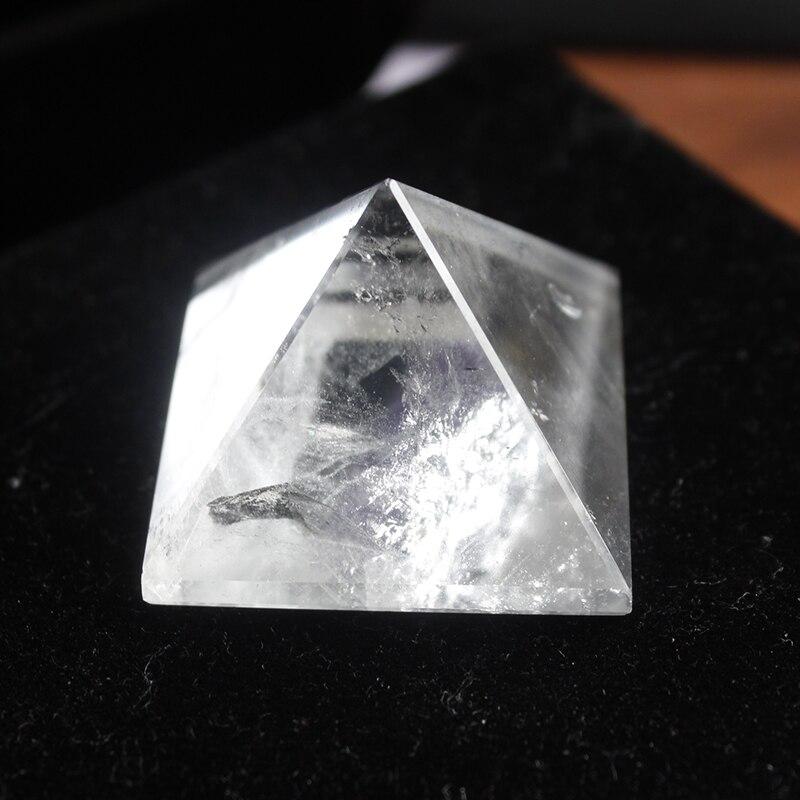 Natural Transparent Quartz Crystal Pyramid Clear Reiki Healing Natural white crystal Pyramid raw stone polishing BB03