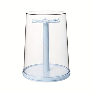 1pc 360° Rotating Display Case - Dustproof Storage for Labubu, Plush Toys, Keychains & Pendants | Transparent Acrylic Organizer | Perfect Gift for Collectors and Hobbyists, Toy Storage Organizer