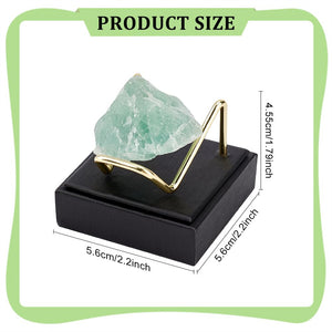 Acrylic Display Stand Gold Metal Arms Display Easel with Acrylic Base Decorative Display Pedestals Acrylic Small Mineral Crystal Display Stand for Gemstone Decor Collectibles