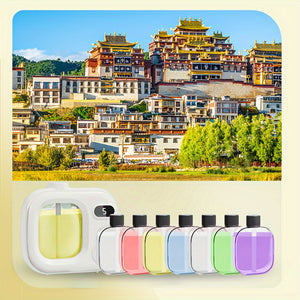 AromaPro Intelligent Aromatherapy Machine - 5 Automatic Timing Perfume Dispenser with 1/2/3/7 Bottles of Essential Oil - Fresh Air Fragrance Machine for Bedroom, Bathroom, Office, and Home Decor, Perfect Gift for Friends, Family, and Holidays