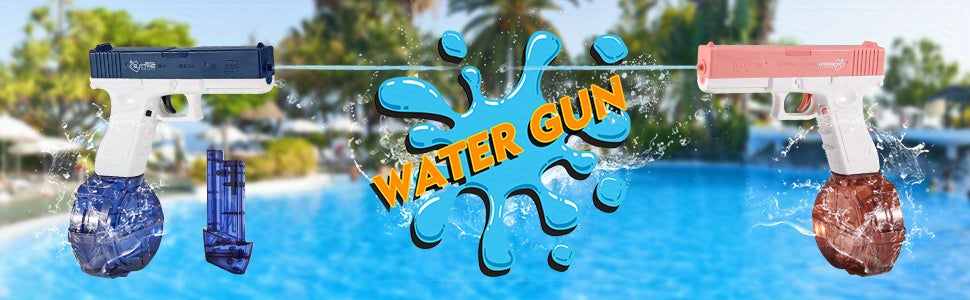 Rechargeable Battery-Powered Water Blaster with High-Capacity Tank – Durable, Portable Summer Fun with Extra Accessories Included