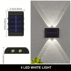 Brighten Up Your Outdoor Space With 2pcs Solar Up & Down Wall Lights!