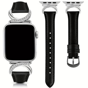 [Golden Buckle Apple Watch Strap] Apple Watch Strap - Ultra-thin Delicate C-shaped Golden Buckle Strap Replacement for IWatch Series 10 9 Ultra SE 8 7 6 5 4 3 2 1 (41mm 40mm 38mm 42mm 44mm 45mm 46mm 49mm)