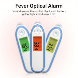Yongrow Dual-Mode Infrared Thermometer - Forehead & Ear Temperature Readings, Digital Display, Battery Operated (Batteries Not Included) - Available in 5 Colors
