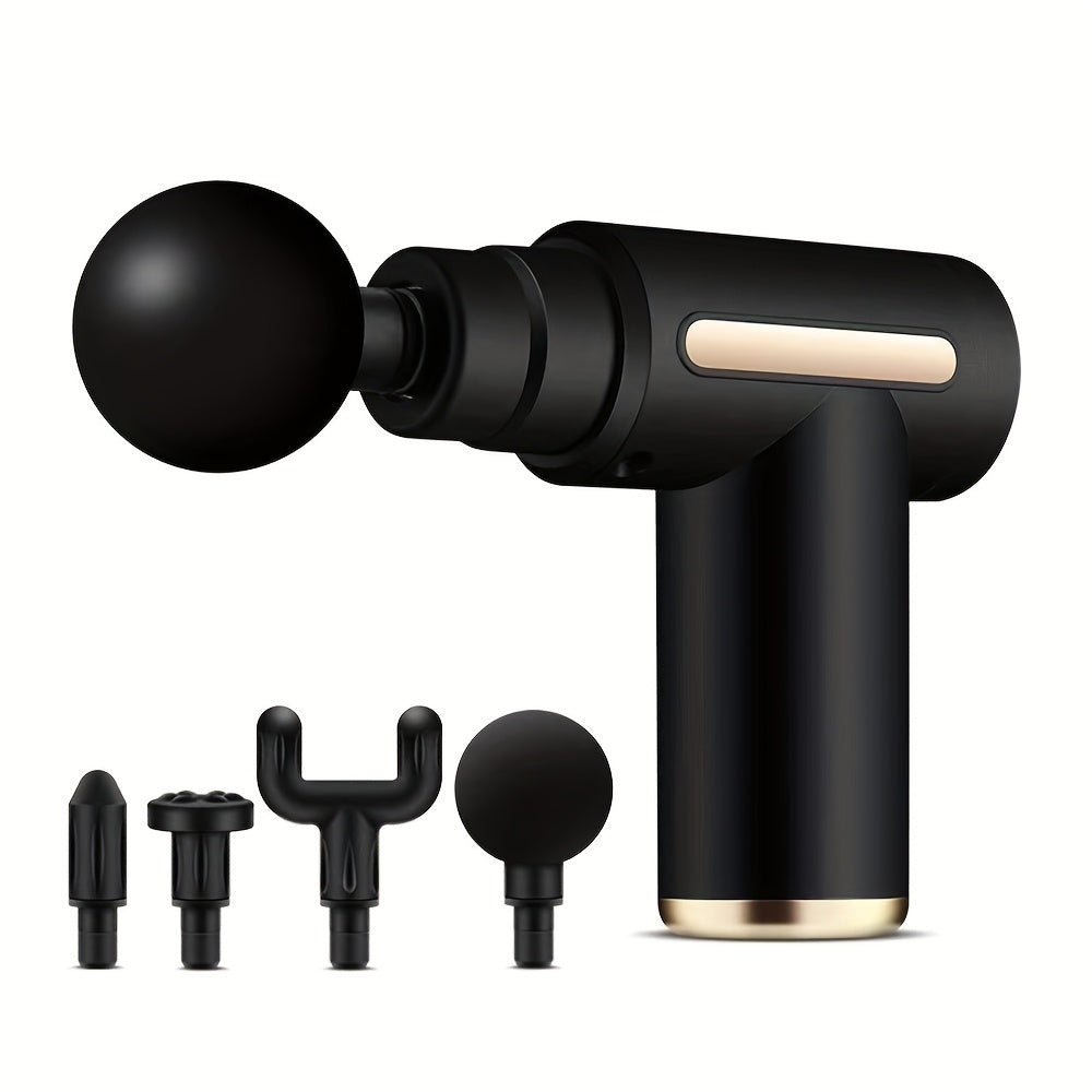 Mini Portable Muscle Relaxation Neck Massager with Rechargeable Lithium Battery - Professional-Grade Fascial Gun for Whole Body Massage, USB Charged, Compact Design, Ergonomic Grip, Alcohol-Free, Massage Device|Compact Design|Ergonomic Grip, Neck Massager