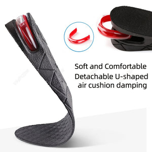 Boost Your Height Instantly with 1pc Invisible Height Increasing Insole - Adjustable Shoe Heel Insole With Air Cushion For Variable Taller S