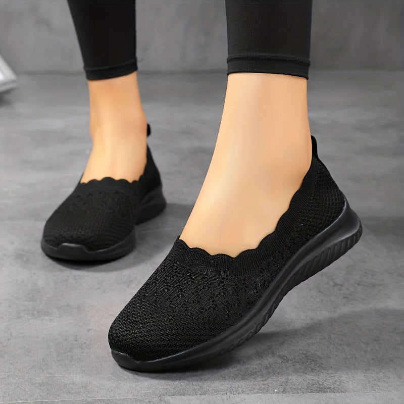 Ultra-Comfy Casual Slip-On Shoes for Women - Breathable Mesh, Lightweight for Everyday Wear & Outdoor Activities