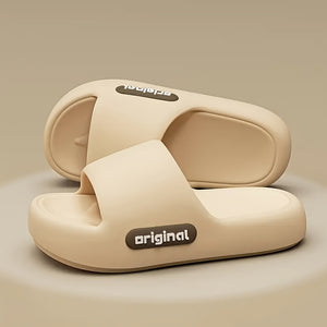 Women's Comfortable EVA Slides - Stylish Green Open-Toe Slippers with Cushioned Sole, Flat Heel, and Textured Design for Indoor or Outdoor Use, House Slippers