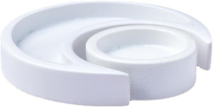 Crescent Moon Tray Crystal Holder Crystal Display for Stones Storage Moon and Star Trinket Tray Celestial for Room Decor (Small White Moon and Sun)