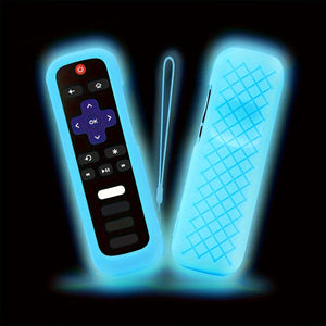 1pc/2pcs/3pcs Glow-in-the-Dark Silicone Remote Cover with Lanyard for Roku TV Remote Control - Universal Silicone Sleeve Case for TCL Hisense, Roku TV Streaming Stick, 4K+/ 4K Voice Remote