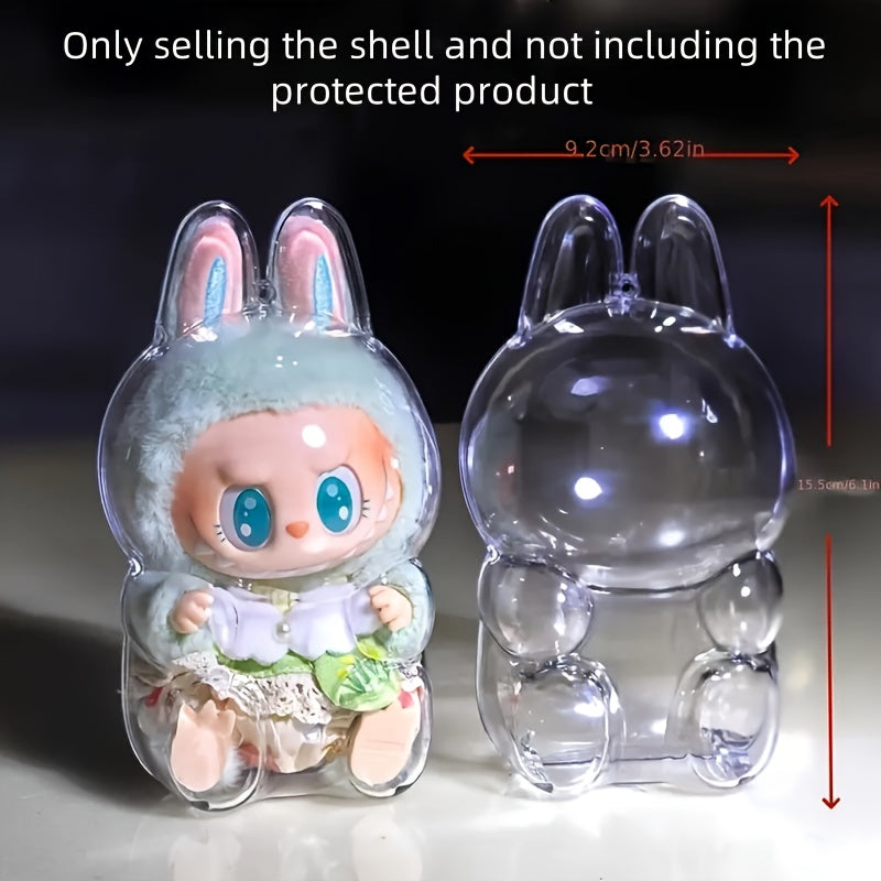 Protective Case - Dustproof Case - Display Box - 2024 Latest Labubu Sitting Party Protective Case - Transparent Display Box - 100% Dustproof, Ideal for POP Mart and Collectible Displays, Suitable for Ages 16+, Scrapbooking Storage