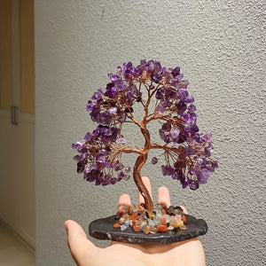 [Amethyst Crystal Tree] Natural Amethyst Crystal Tree - Wealth Tree Life Tree - Suitable for Home Decoration Gifts Exquisite Crystal Decorations