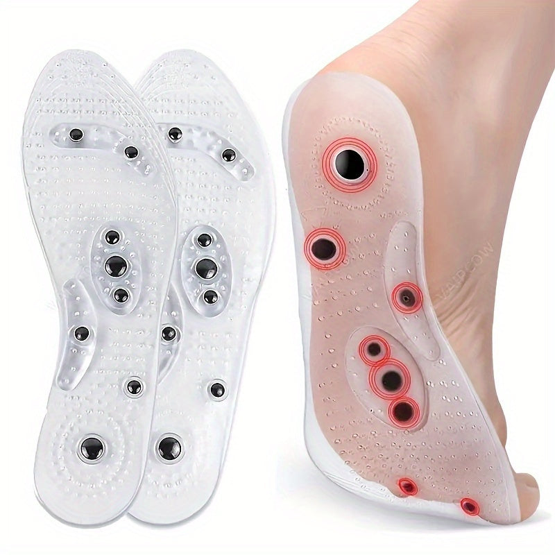 2pcs Acupressure Magnetic Foot Massager - and Improve Circulation with Reflexology Acupoint Mask Pad Insoles