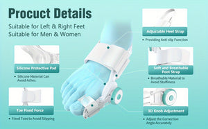 1pc Bunion Corrector For Women Men Big Toe, Adjustable Knob Bunion Splint For Bunion Relief, Orthopedic Toe Straightener With Anti-slip Heel