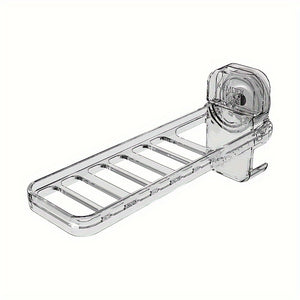 Space-Saving Foldable Clothes Drying Rack with Suction Cups - No-Drill, Invisible Travel Hanger for Balcony & Home Storage, Durable Plastic,