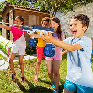 Rechargeable Battery-Powered Water Blaster with High-Capacity Tank – Durable, Portable Summer Fun with Extra Accessories Included