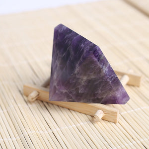 Pyramid-Finest Big Dream Amethyst Quartz Crystal Gemstone 2.17\ Carved Pyramidal Crystal Healing Crafts