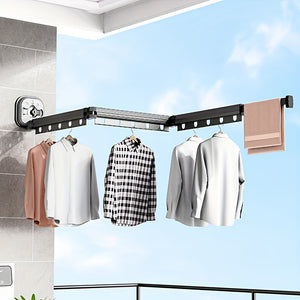 Versatile Suction Cup Clothes Rack - Extendable, Foldable & Detachable for Easy Storage - Strong Vacuum Grip, No-Drill Installation - Perfec