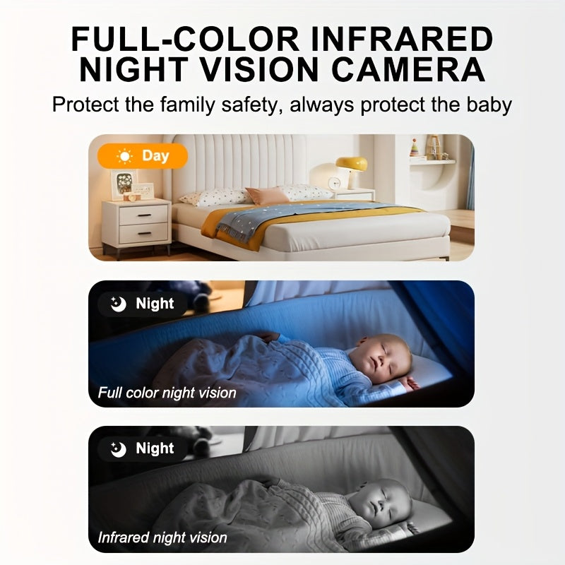 4pcs 1080p Wireless High-definition Intelligent Security Cameras - Reliable Wi Fi, Advanced Pan/tilt/zoom, Crystal Clear Color Night Vision,