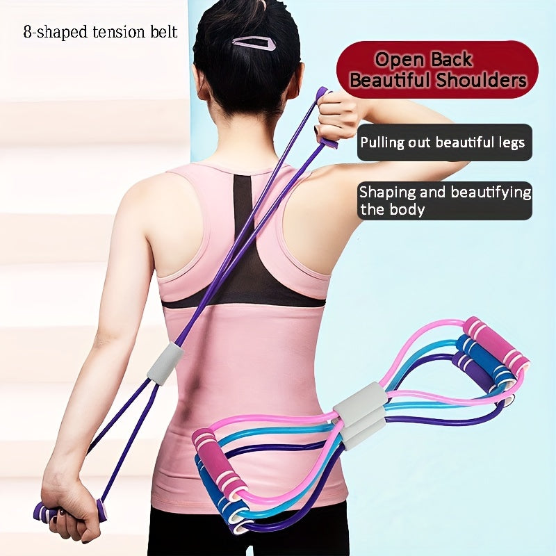 8-Shaped Home Stretcher: Non-Slip Yoga Equipment For Fitness Training, Shoulder Opening & Thinner Back!