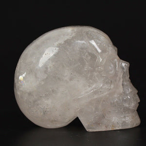 3'' Natural Clear Quartz Hand Carved Crystal Magic Skull Reiki Healing Specimen