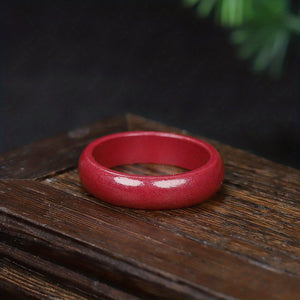 1pc Men's Natural Raw Stone Jute Ring Couples Ring Good Luck Ring