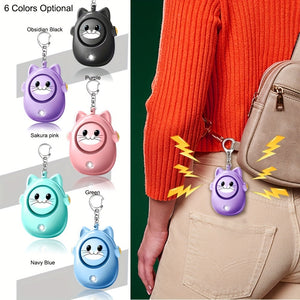 [Loud Safety Alarm] 130dB Loud Personal Safety Alarm with LED Light - Women's, Men and Elderly Emergency Security Keychain