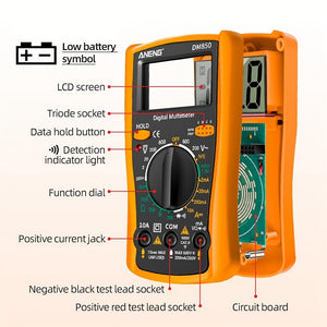 1pc Small Household Multimeter, High Precision Multifunction Tester