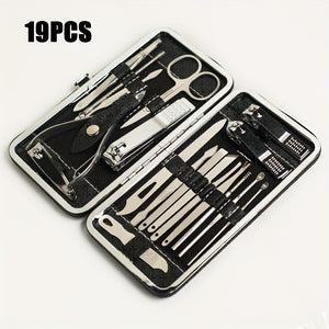 Complete Professional Manicure & Pedicure Set - Nail Clipper, Cutter, Files & More - Perfect for Home & Travel!