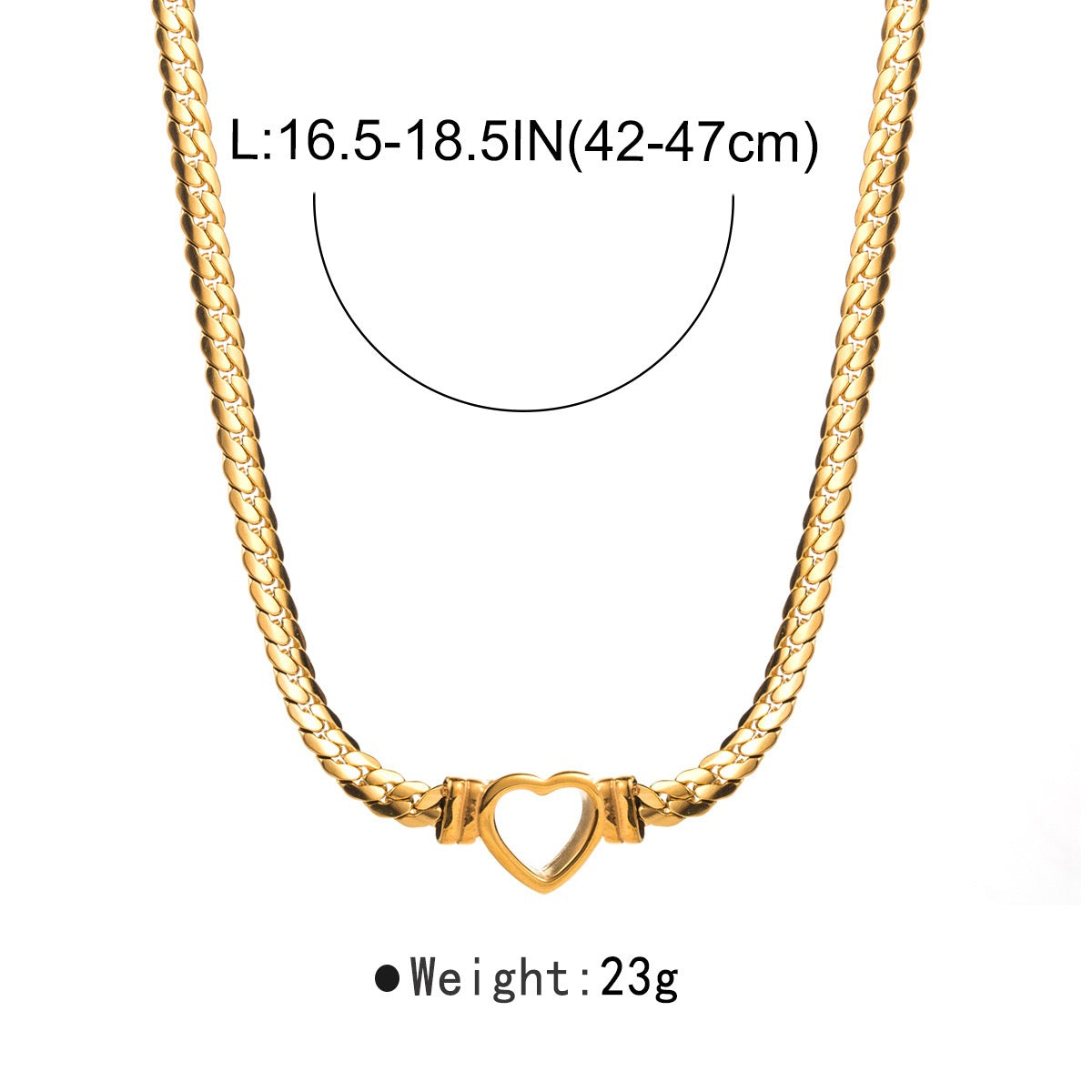 Strong Personality Alloy Material Golden Color Necklaces Funky Design for Women