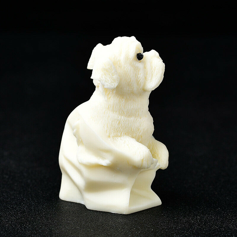 Tugua Nut Ivory Cute Dog Carving Room Decor Kids Girls Healing Gifts Meditation