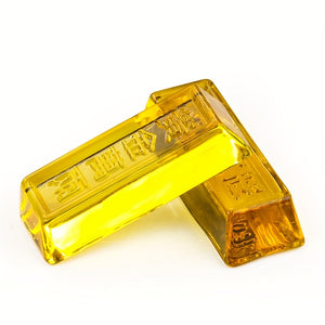 Solid Citrine Golden Ingot Feng Shui Fortune Mascot Craft Ornament Paperweight Home Living Room Office Desktop Decoration