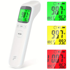 Thermometer for Adults, Fever Alert and 32 Set Memory Recall, No-Touch Forehead Thermometer with Object Mode Function, Instant Accurate Reading Digital Thermometer for Use