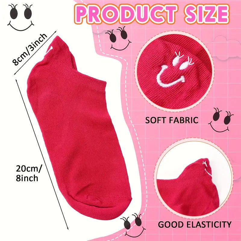 10 Pairs Of Fashionable And Simple Pure Cotton Socks Set - Cloud-like Soft And Breathable In All Seasons, High Elasticity And No Foot Tightness, Unisex Non-slip Design, Considerate Storage, Must-have for Home Sports