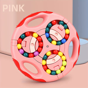 Children's Magic Cube Rotating Ball Puzzle Intelligence Little Magic Bean Decompression Top Brain Finger Training Magic Disk Fingertip Toy