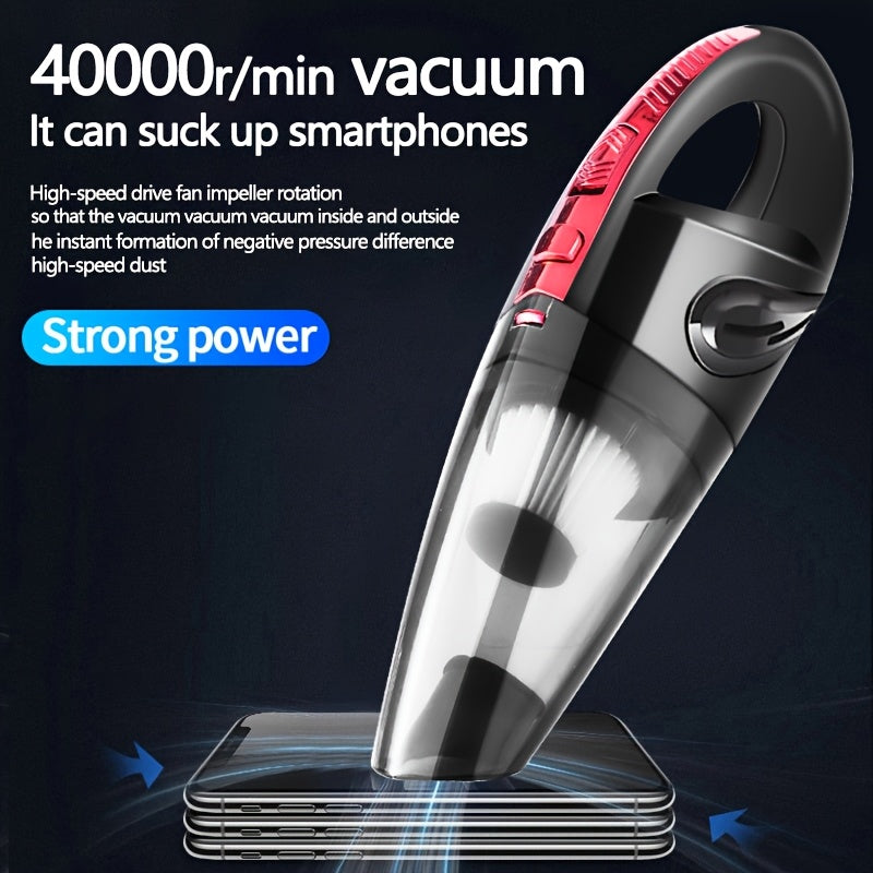 Car Vacuum Cleaner, Used for Dry And Wet Cleaning, Handheld Vacuum Cleaner, Easy to Clean Pet Hair - Keyboard Cleaning, Multi Scenario Use