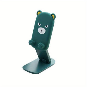 Cute Cartoon Animal Foldable Phone & Tablet Stand - Convenient Charging Holder for Desktop Use